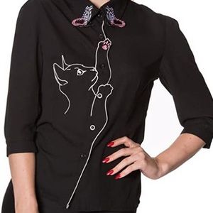 Banned Apparel Cat Blouse